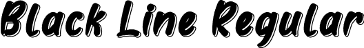 Black Line Regular font - Black-line.otf