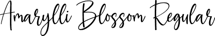 Amarylli Blossom Regular font - Amarylli-Blossom.otf