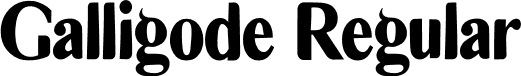 Galligode Regular font - Galligode.otf