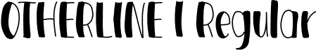 OTHERLINE 1 Regular font - OTHERLINE1.otf