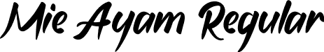 Mie Ayam Regular font - MieAyam.otf