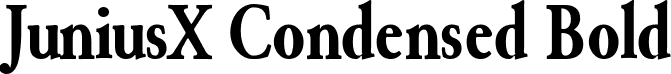 JuniusX Condensed Bold font - JuniusX-CondensedBold.ttf