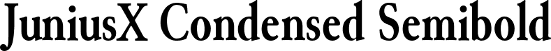 JuniusX Condensed Semibold font - JuniusX-CondensedSemibold.ttf