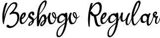 Besbogo Regular font - Besbogo.otf