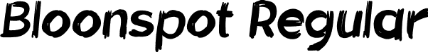 Bloonspot Regular font - Bloonspot.otf