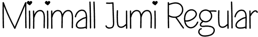 Minimall Jumi Regular font - Minimall-jumi.otf