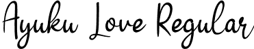 Ayuku Love Regular font - Ayuku-love.otf