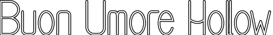 Buon Umore Hollow font - Buon-Umore-Hollow.otf