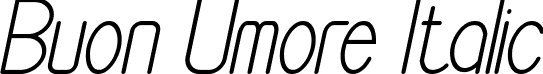 Buon Umore Italic font - Buon-Umore-Italic.otf