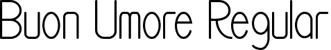 Buon Umore Regular font - Buon-Umore.otf