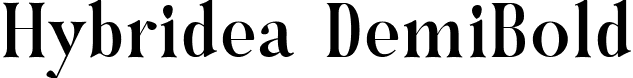 Hybridea DemiBold font - hybridea-demibold.ttf