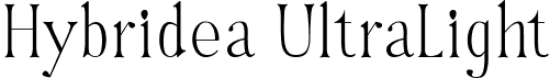 Hybridea UltraLight font - hybridea-ultralight.ttf