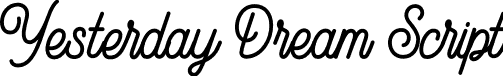 Yesterday Dream Script font - yesterdaydream-script.otf