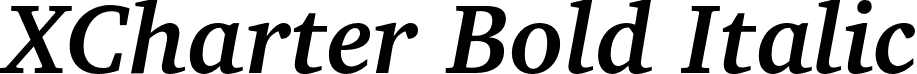 XCharter Bold Italic font - xcharter-bolditalic.otf