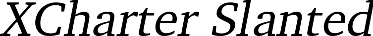 XCharter Slanted font - xcharter-slanted.otf