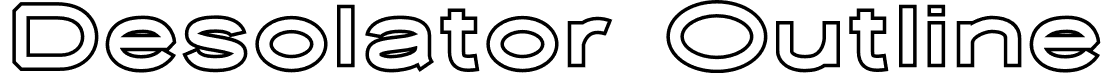 Desolator Outline font - Desolator-Outline-1.otf