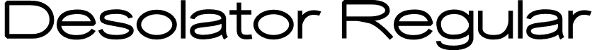 Desolator Regular font - Desolator-1.otf