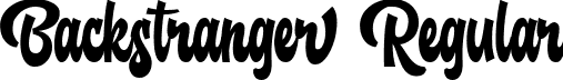 Backstranger Regular font - backstranger-mlyyv.ttf