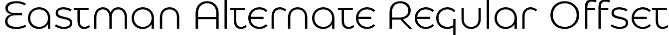 Eastman Alternate Regular Offset font - zetafonts-eastman-alternate-regular-offset.ttf