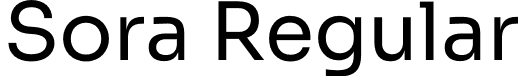 Sora Regular font - sora-regular.otf