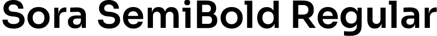 Sora SemiBold Regular font - sora-semibold.otf