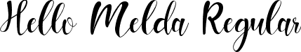 Hello Melda Regular font - hellomelda-4b4j9.ttf