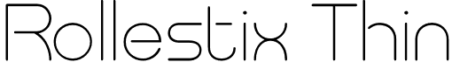 Rollestix Thin font - rollestix.otf