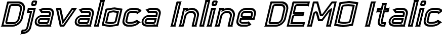 Djavaloca-Inline-DEMO Italic font - djavaloca-inline-italic.ttf