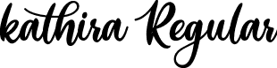 kathira Regular font - kathira.ttf