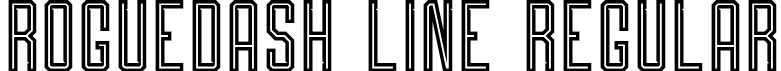 Roguedash Line Regular font - roguedash-line.otf