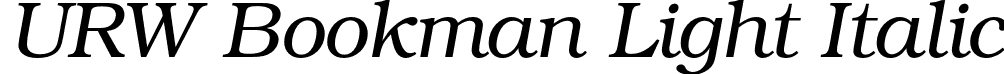 URW Bookman Light Italic font - urwbookman-lightitalic.otf