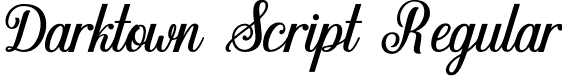 Darktown Script Regular font - darktownscript.otf