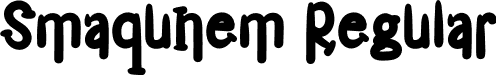 Smaqunem Regular font - Smaqunem.otf