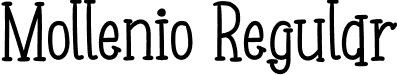 Mollenio Regular font - Mollenio.otf