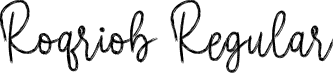 Roqriob Regular font - Roqriob.otf