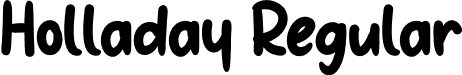 Holladay Regular font - Holladay.otf