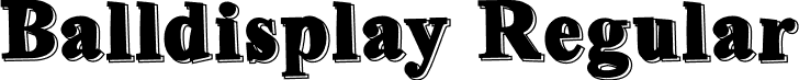 Balldisplay Regular font - Balldisplay.otf