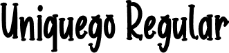 Uniquego Regular font - uniquego.otf