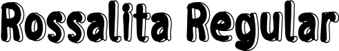 Rossalita Regular font - Rossalita.otf