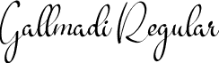 Gallmadi Regular font - Gallmadi.otf