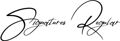 Signatures Regular font - Signatures.otf