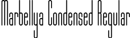 Marbellya Condensed Regular font - marbellyacondensed-x3nmm.ttf