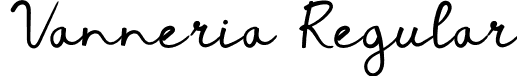 Vanneria Regular font - Vanneria.otf