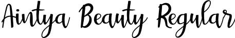 Aintya Beauty Regular font - Aintya-Beauty.otf