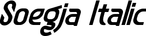 Soegja Italic font - soegjaitalic-owm8d.ttf