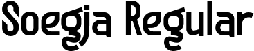 Soegja Regular font - soegjaregular-4b40p.ttf