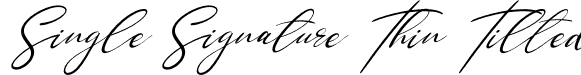 Single Signature Thin Tilted font - singlesignaturethintilted-rpj4v.otf