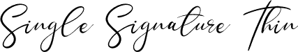 Single Signature Thin font - singlesignaturethin-bwakb.otf