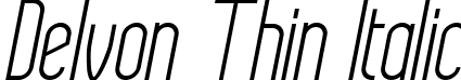 Delvon Thin Italic font - delvonthinitalic-x3zok.ttf