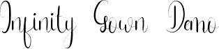 Infinity Gown Demo font - InfinityGownDemoRegular.ttf